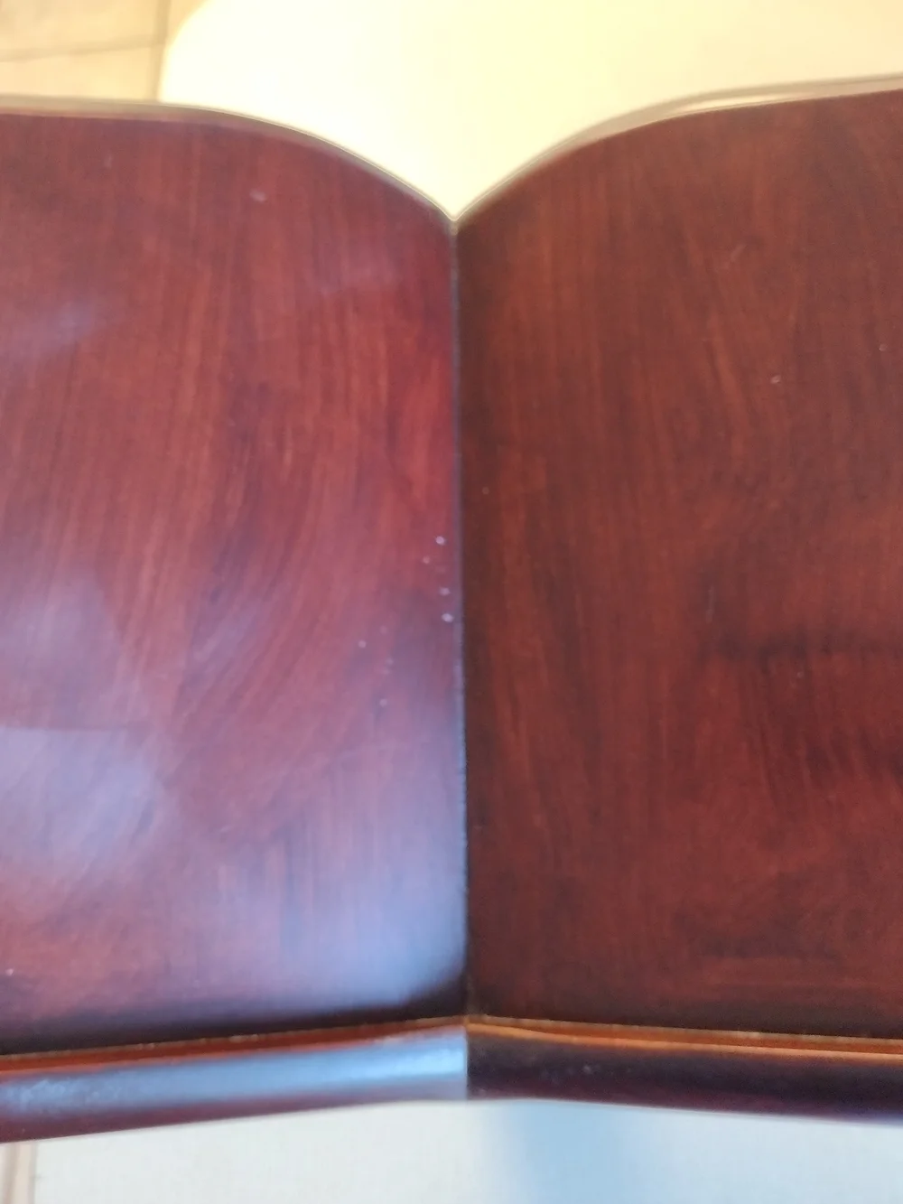 Vintage Mahogany Wooden Book Stand Antique Early American Style